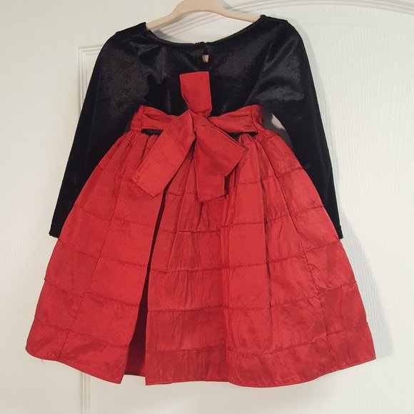 What a Doll! Red Holiday Rose Dress Christmas - Picture 4 of 5